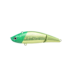Vobleris LUCKY CRAFT SALTY BEATS 85  LASER GREEN HEAD CHART