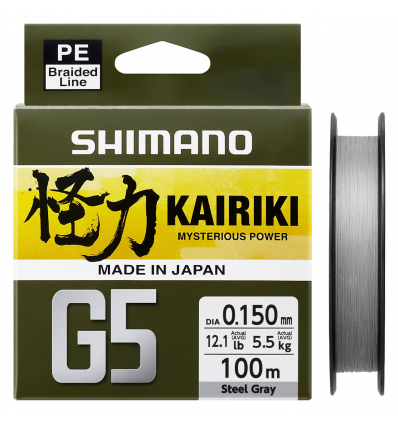 Pintas valas Shimano Kairiki G5 150m Steel Gray